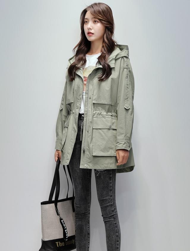 マウンテンパーカー カジュアルアウター レディース おしゃれ ミドル丈 フード付 無地 ハイウエスト シンプル 大人カジュアルの通販はau Pay マーケット An Allure レディース ファッション