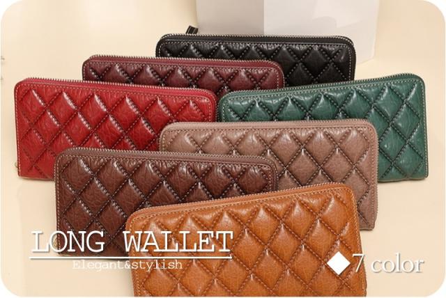 長財布 ロングウォレット レディース おしゃれ 牛革 キルティング リッチ 大人カジュアル オトナ女子 大容量 収納力 スタイリッシュの通販はau Pay マーケット An Allure レディース ファッション