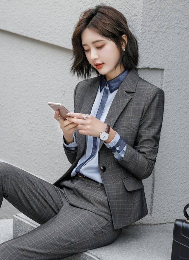 チェック セットアップ パンツスーツ レディース フォーマル おしゃれ グレンチェックセットアップ きれいめ 通勤服 大きいサイズ テレワの通販はau Pay マーケット An Allure レディース ファッション