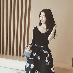 どんなパーティーシーンでも活躍 パンジー柄ウエストリボンワンピースドレス 送料無料 お呼ばれ 大人かわいい ワンピース 結婚式 ドレスの通販はau Pay マーケット Andwelcone Inc