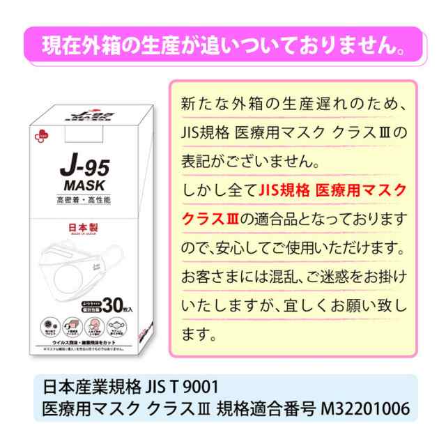 不織布 立体 マスク 血色 カラー 通年用 日本製 j95 サージカルマスク