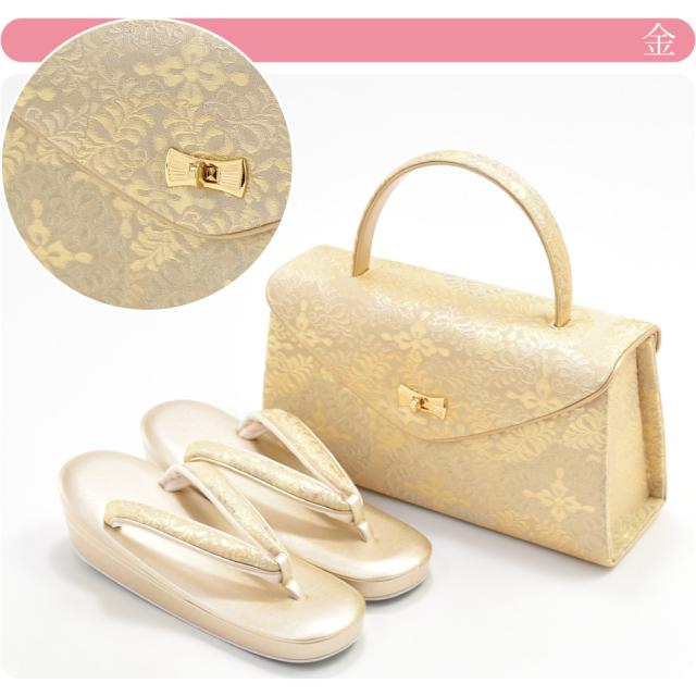 留袖 草履 バッグ セット 訪問着 通年用 日本製 紗織 草履バッグセット