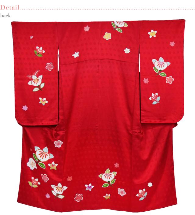 7歳七五三　正絹手描き友禅祝い着　正絹袋帯　長襦袢　3点セット 7歳七五三正絹手描き友禅祝い着正絹袋帯長襦袢3点セット