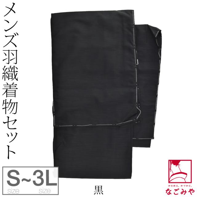 洗える着物 セット 袷用 男物 アンサンブル 色無地プレタ 長着 羽織