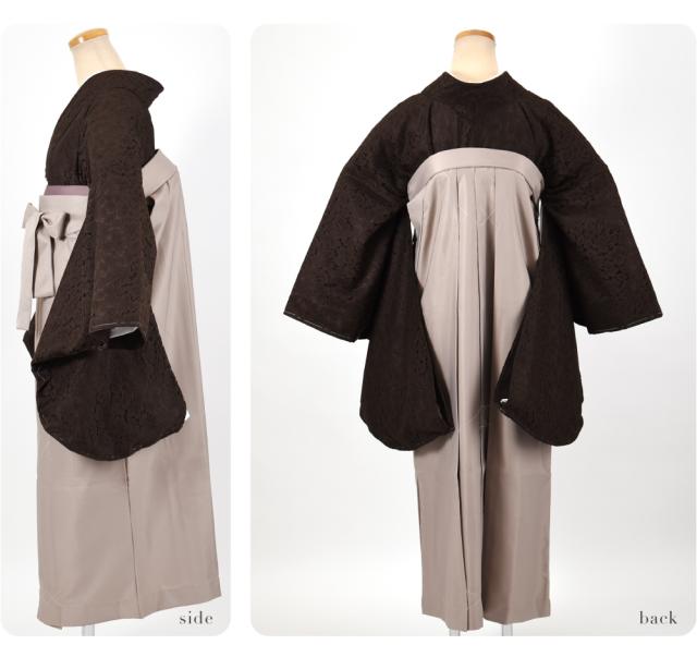 卒業式 袴 セット 袷用 レース着物 卒業袴 4点セット 着付け小物付