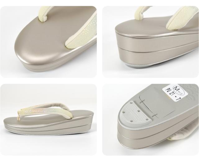 フォーマル 草履 痛くない 通年用 日本製 世美庵 草履 正絹 金彩 PU21 結婚