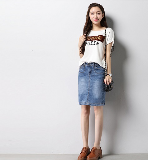 シンプルカジュアルデニムスカート タイト ひざ丈 レディース 大きいサイズ 代 30代 40代 学生風 ママコーデ 女子会の通販はau Pay マーケット ｄｊ ｆｒｅａｋ