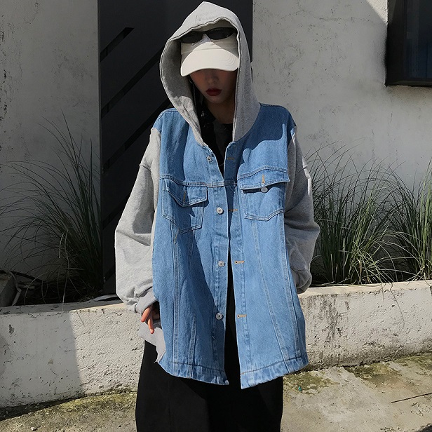 ビッグシルエットデニムパーカー ジャケット メンズライク スウェット切替 レディース 大きいサイズ 代 30代 アウトドア 旅行の通販はau Pay マーケット ｄｊ ｆｒｅａｋ