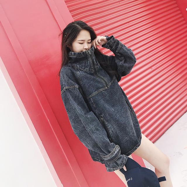 メンズライクデニムジャケット パーカー ビッグシルエット ハイネック ベーシック 秋冬 レディース 代 30代 アウトドア ジムコーデの通販はau Pay マーケット ｄｊ ｆｒｅａｋ