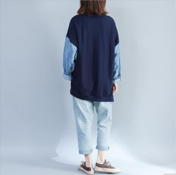 カジュアルスウェットトップス トレーナー ロゴ デニムスリーブ ゆったり 秋冬 レディース 代 30代 お出かけ リラックスコーデの通販はau Pay マーケット ｄｊ ｆｒｅａｋ