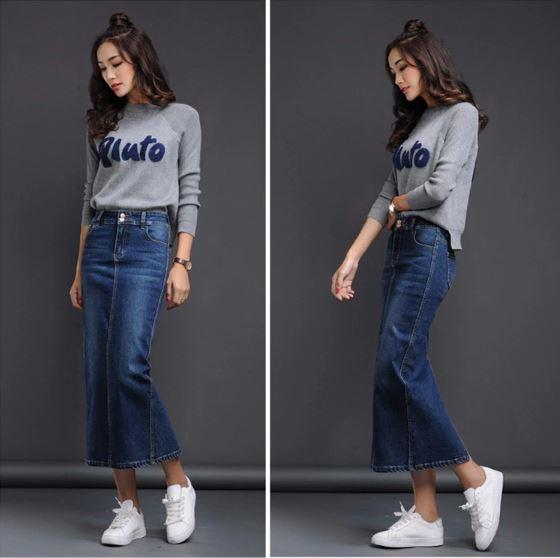 きれいめデニムスカート タイト ロング丈 こなれ感 定番コーデ ベーシック 秋冬 レディース 30代 40代 オフィス 女子会 お出かけの通販はau Pay マーケット ｄｊ ｆｒｅａｋ