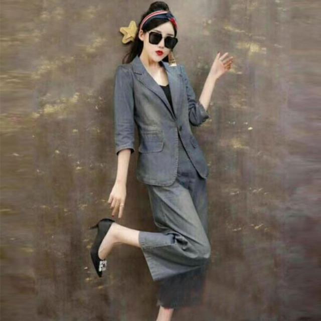 エレガントデニムセットアップ テーラードジャケット ワイドパンツ オーバーサイズ 秋冬 レディース 代 30代 オフィス 学校行事の通販はau Pay マーケット ｄｊ ｆｒｅａｋ