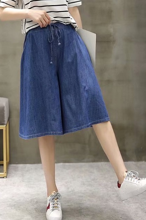 大人可愛いワイドパンツ デニム ジーンズ ガウチョ スカーチョ ひざ丈 ベーシック 春夏 レディース 代 30代 通学 女子会 お出かけの通販はau Pay マーケット ｄｊ ｆｒｅａｋ