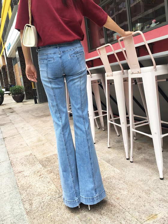 エレガントブーツカットデニム フレアジーンズ ウエストリボン トレンド 春夏 レディース 代 30代 オフィス 女子会 おでかけの通販はau Pay マーケット ｄｊ ｆｒｅａｋ