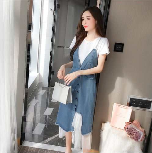 大人可愛いデニムワンピース フロントボタン キャミワンピ レース Vネック ベーシック 春夏 レディース 代 30代 デート 女子会 通学の通販はau Pay マーケット ｄｊ ｆｒｅａｋ