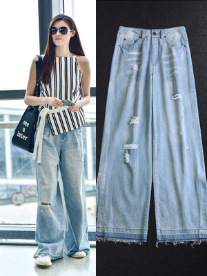 カジュアルワイドパンツ ハイウエストデニム ダメージジーンズ ベーシック 春夏 レディース 代 30代 女子会 通学 旅行の通販はau Pay マーケット ｄｊ ｆｒｅａｋ