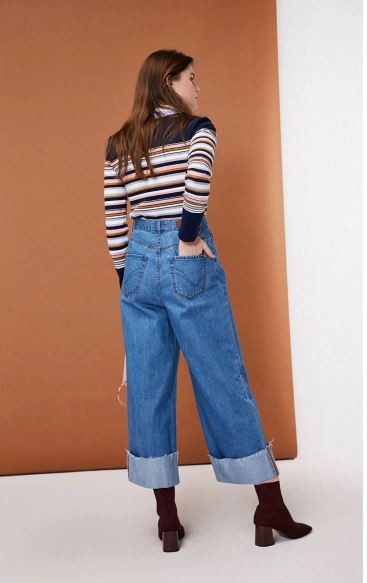 カジュアルワイドパンツ デニム ジーンズ ロールアップ 8分丈 無地 ベーシック 春夏 レディース 代 30代 オフィス 女子会 おでかけの通販はau Pay マーケット ｄｊ ｆｒｅａｋ