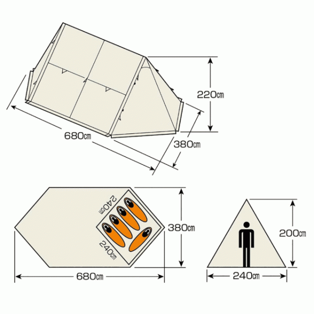 テント キャプテンスタッグ キャンプベース タープテント キャノピー 2