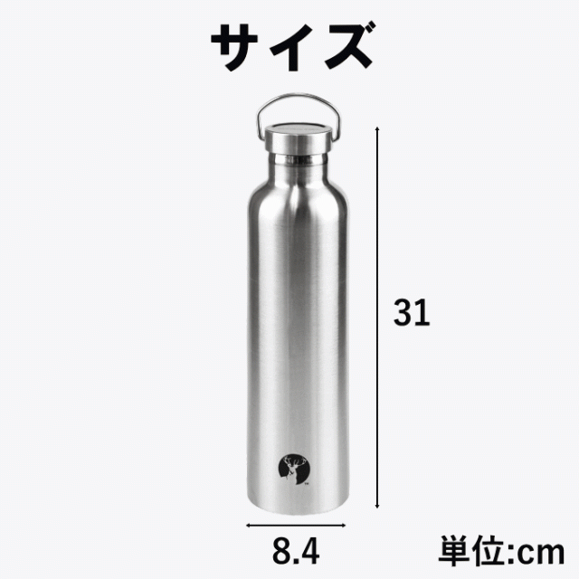 ステンレスボトル 1L ウォーターボトル 1リットル 水筒 スポーツボトル 直飲み 広口 真空二重 真空断熱 保温 保冷 HDボトル 1000ml  スポの通販はau PAY マーケット - 生活館Livinza | au PAY マーケット－通販サイト