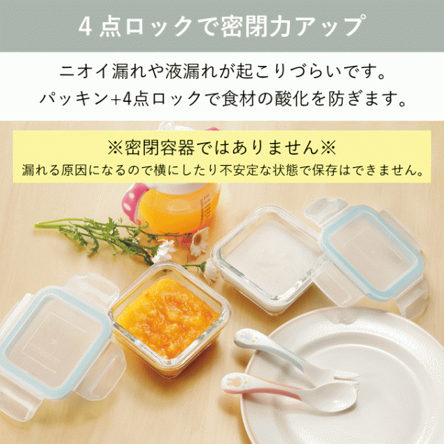 保存容器 2点 セット 耐熱ガラス 電子レンジ オーブン 冷凍 食洗機