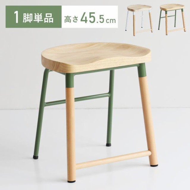 得価定番家具　NovodiA Bar Stool　ホワイト　天然木　ブルックリンスタイル　カリフォルニアスタイル　西海岸風 スツール