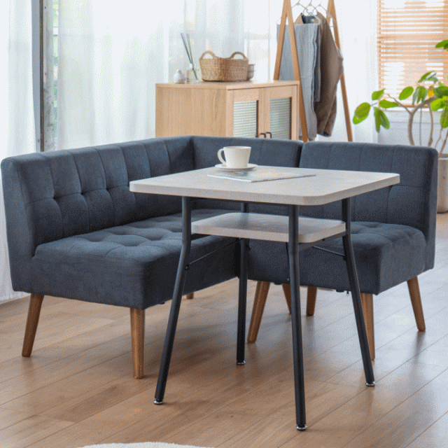 2Pソファ 左肘 アームソファ 2人掛け ダイニング ソファ ソファー 二人