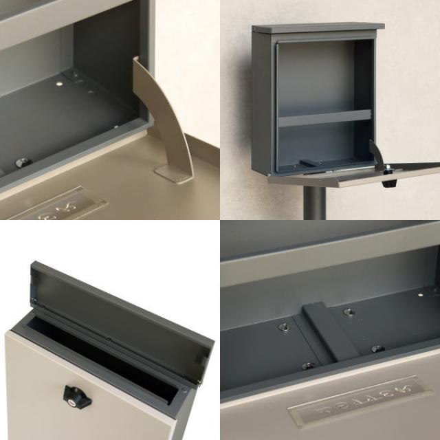 【ポイント4倍】ポスト 置き型 スタンド アンティーク スタンドポスト 郵便ポスト スタンドタイプ 家庭用 自宅用 鍵付き アンカー スリム おしゃれ ステンレス 一戸建て用 北欧 かわいい 置き型ポスト 鍵付 玄関 屋外 スタンド ポスト_15