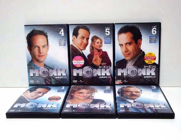 名探偵 モンク MONK シーズン1 《レンタル落ち／ケース無し》 全6巻 [DVD]【中古】の通販は