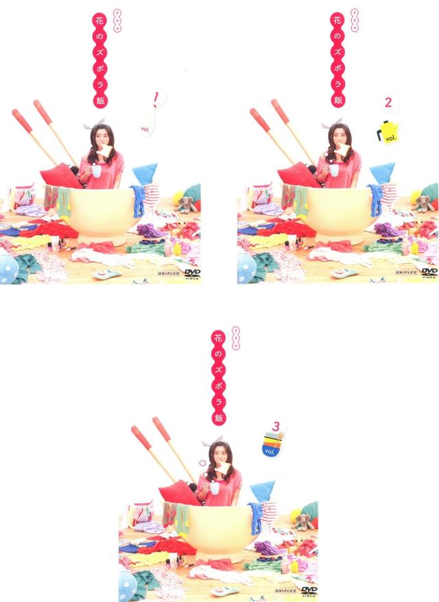 花のズボラ飯 《レンタル落ち／ケース無し》 全3巻 [DVD]【中古】