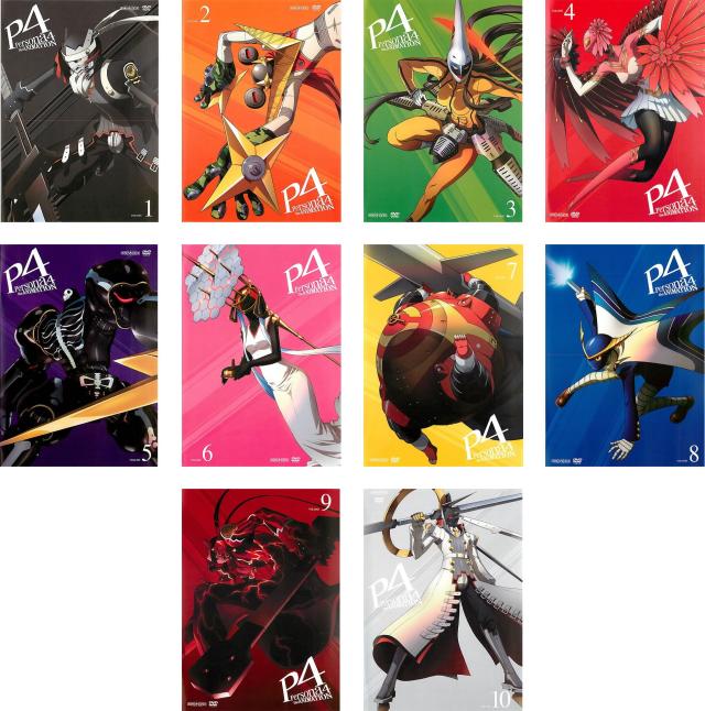 ペルソナ4 the ANIMATION 《レンタル落ち／ケース無し》 全10巻 [DVD]【中古】