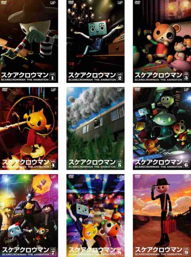 スケアクロウマン SCARECROWMAN THE ANIMATION 《 DVD／レンタル落ち／ケース無し 》 全9巻【中古】