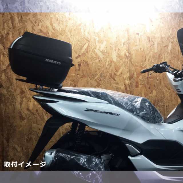 TWR製 HONDA 全年式モデル対応 PCX用 強化リアキャリア PCX125 PCX150 PCX160 ブラック マット キャリア  ソロツーリング PCX用 リアキャ｜au PAY マーケット