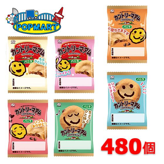 不二家 1枚カントリーマアム バニラ 1枚 × 480個セット（ケース販売） 大量 子供会 景品 お祭り くじ引き 縁日 販促 配布 夏祭り イベント 駄菓子 お菓子 個包装 送料無料