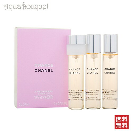 詰替CHANEL CHANCE EAU TENDRE 3リフィルセット チャンス オー タンドゥル ツィスト&スプレイ（オードゥ