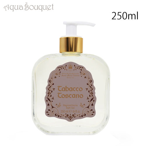 サンタ マリア ノヴェッラ リキッドソープ トバッコ トスカーノ 250ml ガラスボトル ポンプ付き SANTA MARIA NOVELLA TOBACCO TOSCANO BATH GEL_1