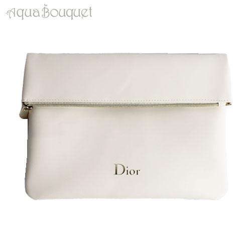 クリスチャンディオール クラッチポーチ ホワイト CHRISTIAN DIOR CLUTCH POUCH WHITE [7677][ノベルティ