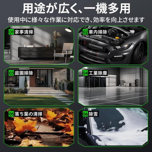 ブロワー ジェットドライブロワー 充電式 小型 300000RPM 除雪 小型 電動エアダスター マキタ バッテリー互換 多機能電動送風機 除塵 超強風 庭掃 業務工事現場_3