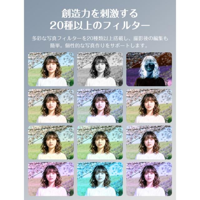 5K 7500w画素 18倍ズーム デュアルカメラ デジカメ オートフォーカス ビデオカメラ WIFI転送 1500mAhバッテリー 初心者