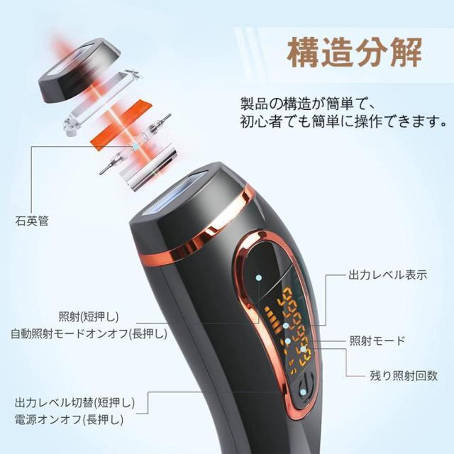脱毛器 女性 光美容器 vio対応 メンズ 顔 ボディ フェイス ヒゲ 脇 美肌 IPL光脱毛 全身ケア だつもうき脱毛器 無痛 5段階調節 99万回照射 家庭用
