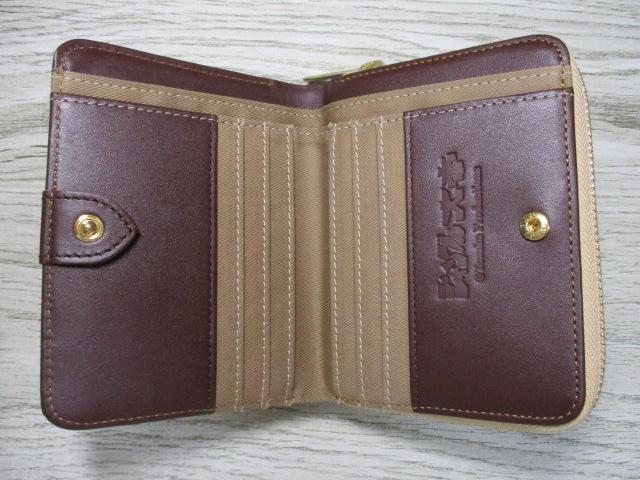 財布 ジャングル大帝 手塚治虫 キャラクター 折財布 二つ折り ラウンド レディース メンズ ブランド 本革 牛革 バイカラーデザイン 83026 おまけ付き_2