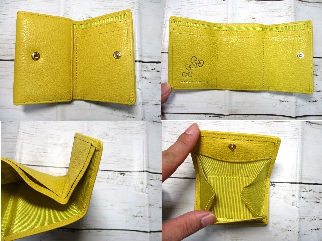 sale 財布 レディース 短財布 三つ折り ハローキティ 本革 フレッシュ