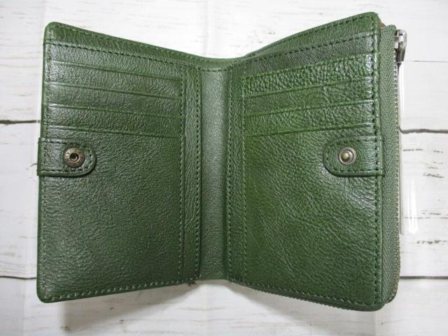 財布 レディース 折財布 二つ折り L字ラウンド モズ moz ブランド 本革