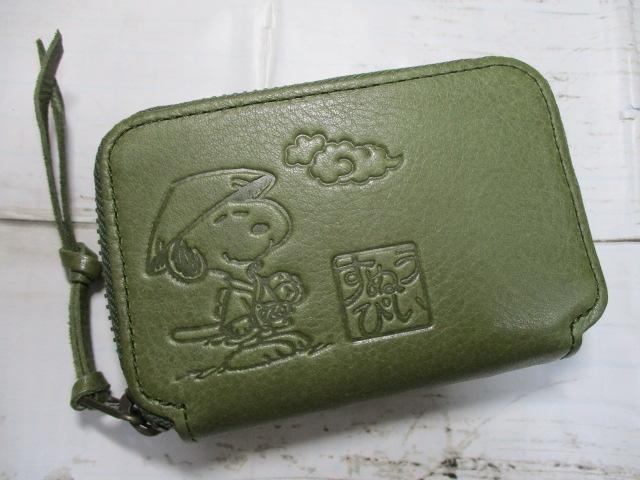 スヌーピー 財布 レディース 極小財布 ミニ財布 SNOOPY Peanuts 本革