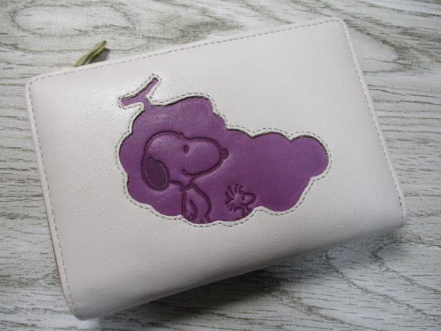 スヌーピー 財布 二つ折り L字ラウンド レディース ブランド PEANUTS