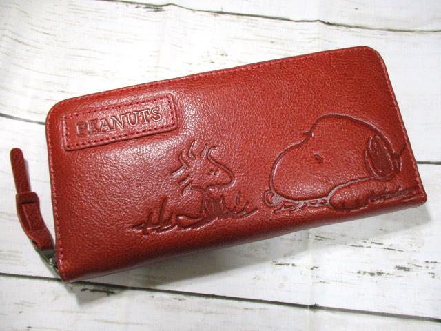 スヌーピー 財布 レディース メンズ 長財布 ラウンド ブランド 本革