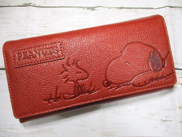 スヌーピー 財布 レディース メンズ 長財布 かぶせ 革 グッズ 大人