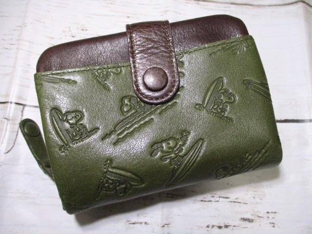 スヌーピー 財布 レディース 二つ折り ラウンド SNOOPY ブランド 本革