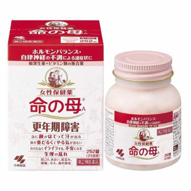 【第2類医薬品】命の母 A 252錠 更年期の女性保険薬 小林製薬 ×4個セット 更年期障害のめまい ホットフラッシュに効く