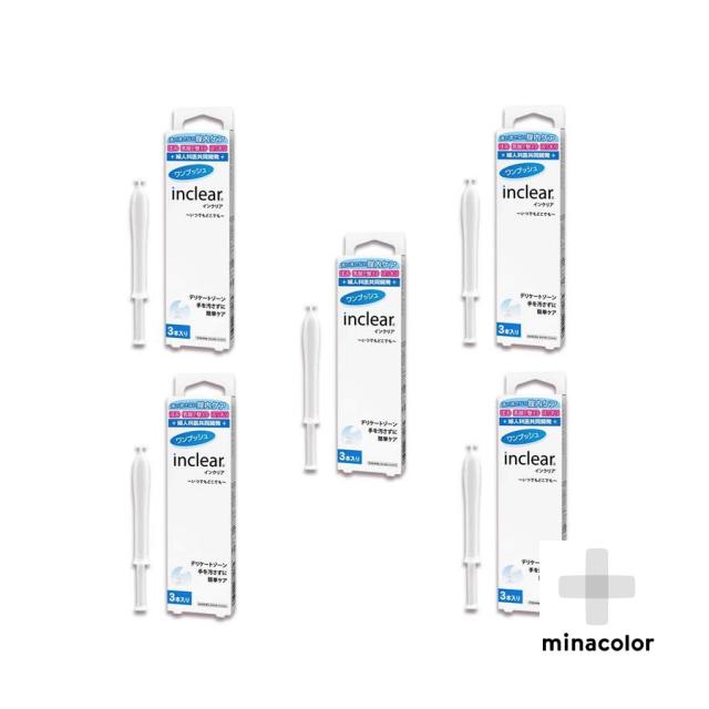 膣洗浄器 インクリア 3本入 ×5個セット 送料無料の通販は 5,478円