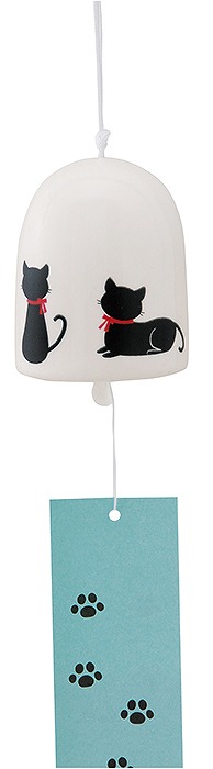 丸風鈴（大）黒猫シルエットの通販はau PAY マーケット - 美濃のちゃ 